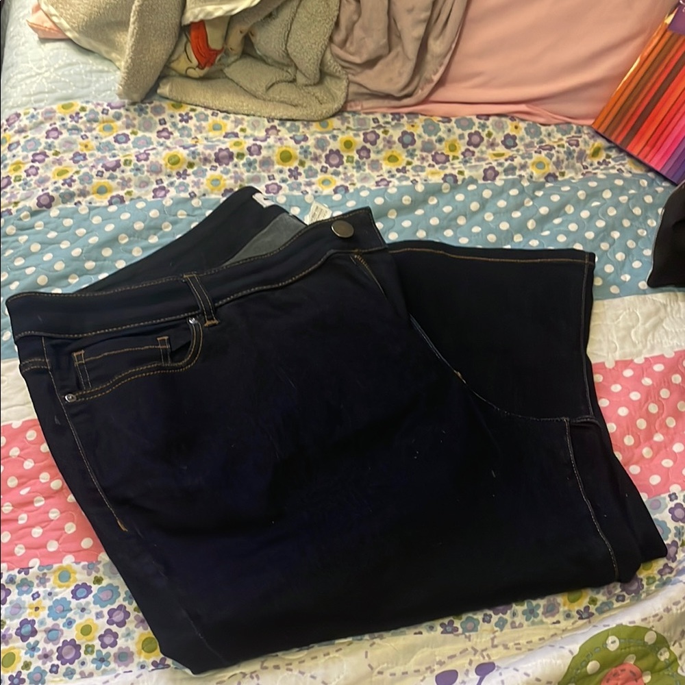 Lane Bryant Blue Capris Pants